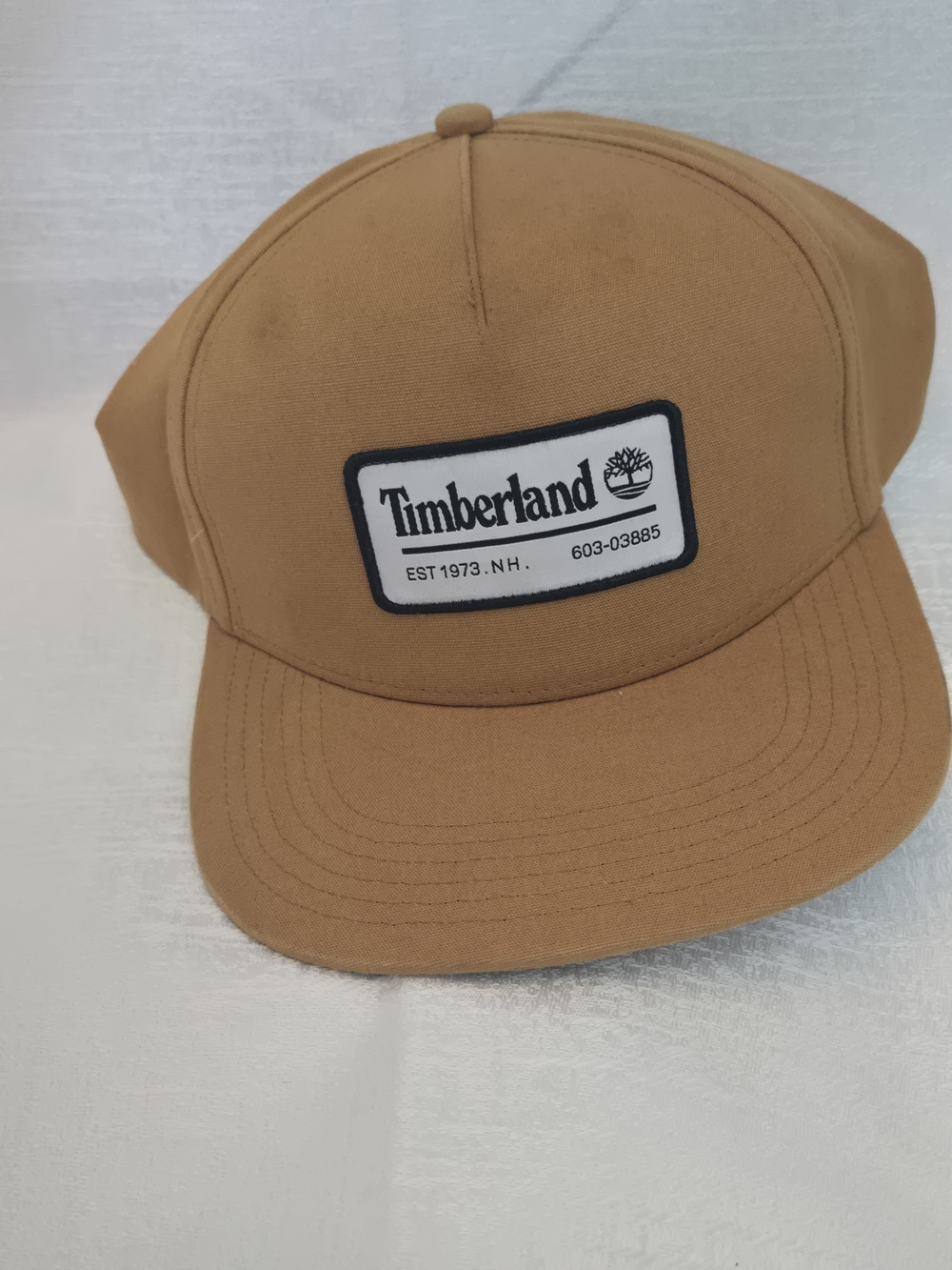 Timberland Tan Canvas Patch Cap